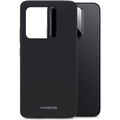 Mobilize Rubber Gelly Xiaomi 14 Hülle Flexibles TPU Backcover - Matt Black