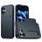 Mobigear Card iPhone 18 Hülle Hardcase Backcover Stoßfest mit Kartenhalter - Blau