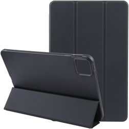 Mobigear Tri-Fold Gel iPad Pro 13 Zoll (2025) Hülle TPU,Kunstleder Klapphülle - Schwarz