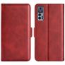 Mobigear Slim Magnet TCL 30 Plus Hülle Klapphülle Geldbörse - Rot