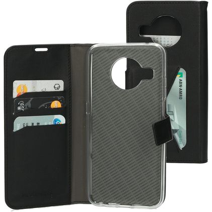 Mobiparts Classic Wallet Nokia X10 Hülle Klapphülle Geldbörse - Schwarz