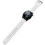 Mobigear Bumpy Silikon Smartwatch Armband Dornschließe - 20-mm-Universalanschluss - Weiß