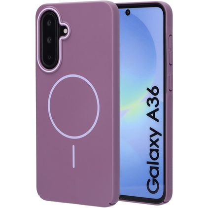 Mobiparts Slim Line Samsung Galaxy A36 MagSafe Hardcase Backcover - Imperial Purple