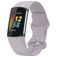 Mobigear Sport Dual Silikon Fitbit Charge 5 Armband Drückerschließe - Lila