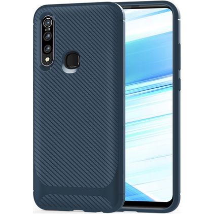 Mobigear Racing OPPO A31 Hülle Flexibles TPU Backcover - Blau