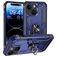 Mobigear Armor Ring iPhone 15 Hülle Hardcase Backcover Stoßfest mit Ringhalter - Blau