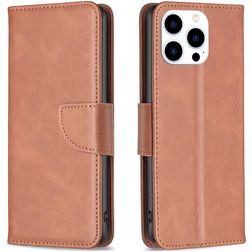 Mobigear Excellent iPhone 15 Pro Hülle Klapphülle Geldbörse - Braun