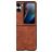 Mobigear Excellent OPPO Find N2 Flip Hülle Hardcase Backcover - Braun