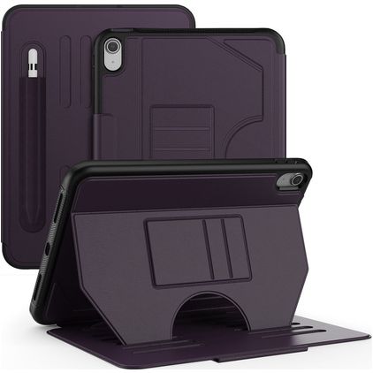 Mobigear Magnetic Folio iPad 11 (2025) Hülle Klapphülle + Stifthalter - Lila
