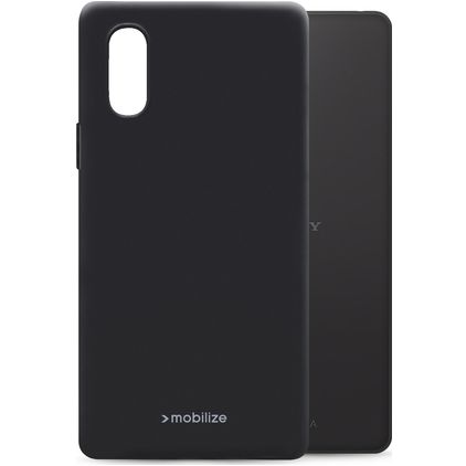 Mobilize Rubber Gelly Sony Xperia 10 IV Hülle Flexibles TPU Backcover - Matt Black