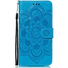 Mobigear Mandala iPhone 11 Hülle Klapphülle Geldbörse - Blau