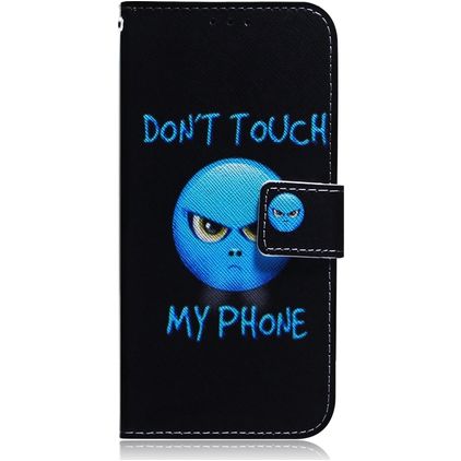 Mobigear Design Samsung Galaxy A71 Hülle Klapphülle Geldbörse - Do Not Touch