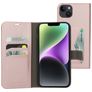 Mobiparts Classic Wallet iPhone 14 Plus Hülle Klapphülle Geldbörse - Pink