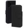 Mobiparts Wallet iPhone 16 MagSafe Hülle Echtes Leder Klapphülle Geldbörse - Schwarz