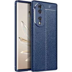 Mobigear Luxury HONOR 70 Hülle Flexibles TPU Backcover - Blau