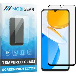 Mobigear Premium HONOR X7 Panzerglas Gehärtetes Glas Displayschutz - Hüllenfreundlich - Schwarz