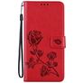 Mobigear Roses HONOR 50 Lite Hülle Klapphülle Geldbörse - Rot