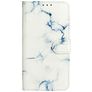 Mobigear Marble Huawei P Smart (2020) Hülle Klapphülle Geldbörse - White Marble