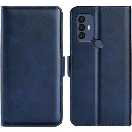 Mobigear Slim Magnet TCL 305 Hülle Klapphülle Geldbörse - Dunkelblau