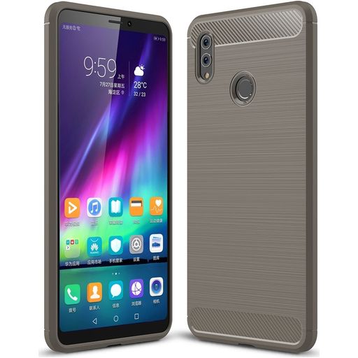 Mobigear Brushed Slim HONOR Note 10 Hülle Flexibles TPU Backcover - Grau