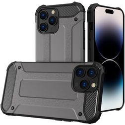Mobigear Outdoor iPhone 14 Pro Max Hülle Hardcase Backcover Stoßfest - Grau