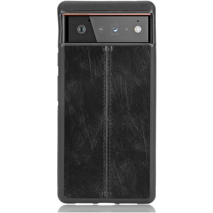 Mobigear Stitch Google Pixel 6 Pro Backcover - Schwarz
