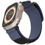 Mobigear Outdoor Nylon Apple Watch Armband Klettverschluss - 42/41/40/38 mm - Dunkelblau