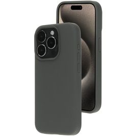Mobiparts iPhone 15 Pro Silikon Hülle Backcover - Urban Grey