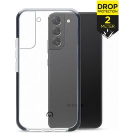 Mobilize Shatterproof Samsung Galaxy S22 Plus Hülle Hardcase Backcover Stoßfest - Transparent / Schwarz