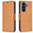 Mobigear Excellent Samsung Galaxy A37 Hülle Klapphülle Geldbörse - Cognac