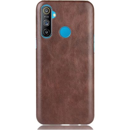 Mobigear Excellent Realme C3 Hülle Hardcase Backcover - Braun