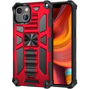 Mobigear Armor Stand iPhone 13 Pro Hülle Hardcase Backcover Stoßfest mit Ständer - Rot