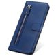 Mobigear Zipper Huawei P Smart (2020) Hülle Klapphülle Geldbörse - Blau