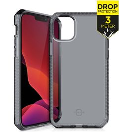 ITSkins SpectrumClear iPhone 12 Mini Hülle Flexibles TPU Backcover Stoßfest - Smoke