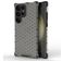 Mobigear Honeycomb Samsung Galaxy S24 Ultra Hülle Hardcase Backcover Stoßfest - Schwarz