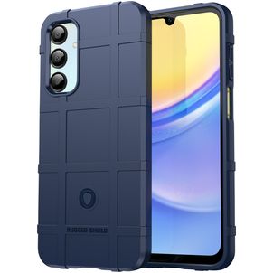 Mobigear Rugged Shield Samsung Galaxy A16 Hülle Flexibles TPU Backcover Stoßfest - Blau