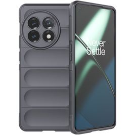Mobigear Bumpy OnePlus 11 Hülle Flexibles TPU Backcover - Charcoal