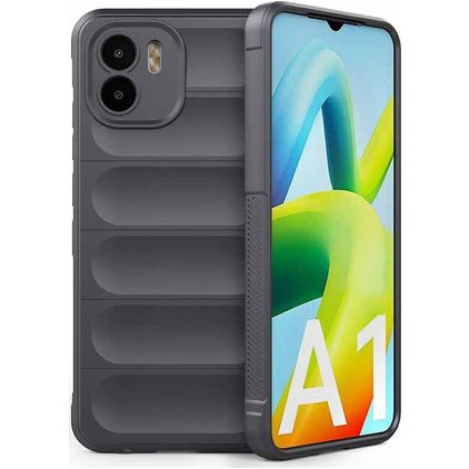 Mobigear Bumpy Xiaomi Redmi A1 4G Hülle Flexibles TPU Backcover - Charcoal