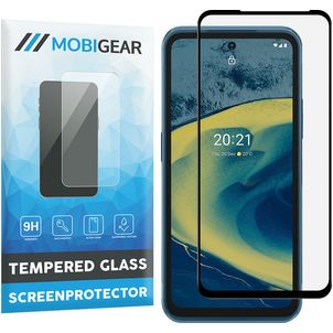 Mobigear Premium Nokia XR20 Panzerglas Gehärtetes Glas Displayschutz - Hüllenfreundlich - Schwarz