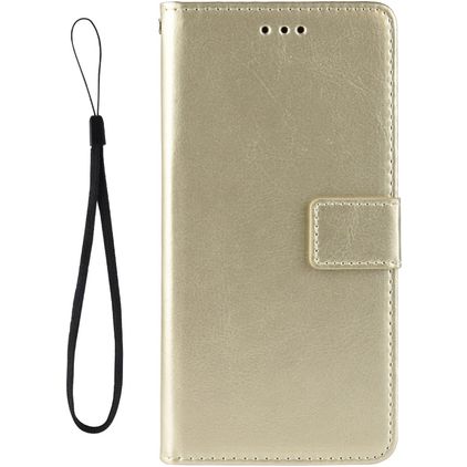 Mobigear Wallet Vivo V21 Hülle Klapphülle Geldbörse - Gold