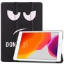 Mobigear Tri-Fold iPad 7 (2019) Hülle Klapphülle - Do Not Touch