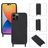 Mobigear Lanyard iPhone 14 Pro Silikon Handykette - Schwarz