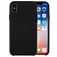 Mobigear Colors iPhone X Silikon Hülle Backcover - Schwarz
