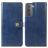 Mobigear Snap Button Samsung Galaxy S21 Plus Hülle Klapphülle Geldbörse - Blau