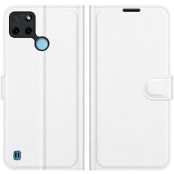 Mobigear Classic Realme C25Y Hülle Klapphülle Geldbörse - Weiß