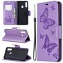 Mobigear Butterfly Samsung Galaxy A20s Hülle Klapphülle Geldbörse - Lila