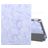Mobigear Tri-Fold Marble iPad 9 (2021) Hülle Klapphülle + Stifthalter - Lila