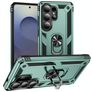 Mobigear Armor ring Samsung Galaxy S26 Ultra Hülle Hardcase Backcover Stoßfest mit Ringhalter - Grün