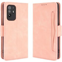 Mobigear Slide Wallet OPPO A94 5G Hülle Klapphülle Geldbörse - Pink
