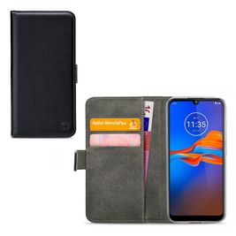 Mobilize Classic Gelly Wallet Motorola Moto E6 Plus Hülle Klapphülle Geldbörse - Schwarz